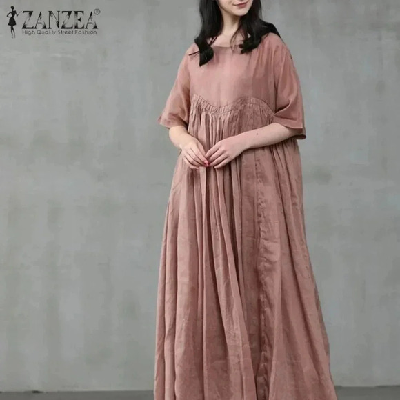 ZANZEA Ankle Length Dress - Picture 1 of 7